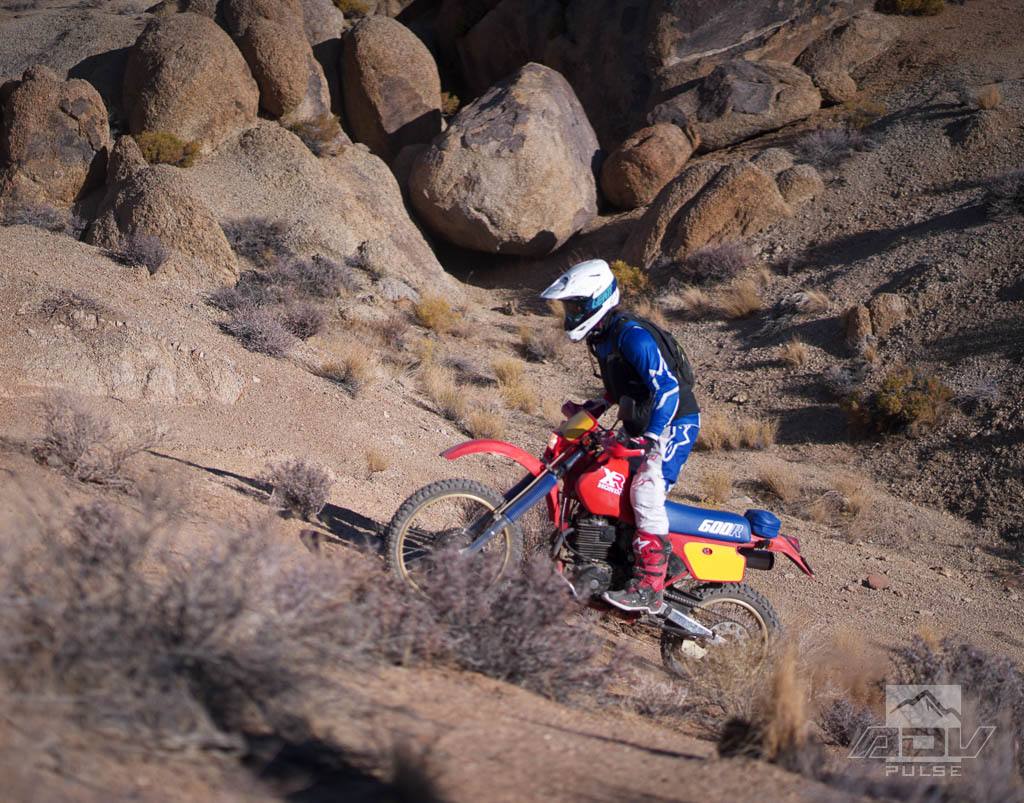 1986 Honda XR600R in the Alabama Hills