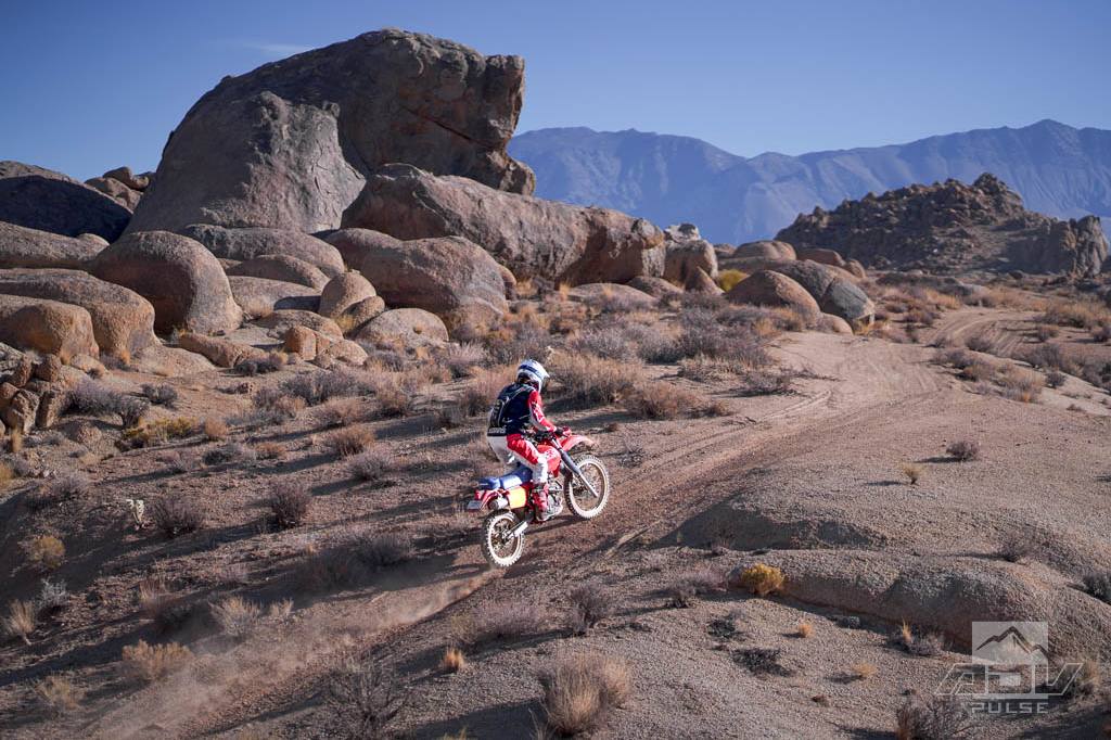 1986 Honda XR600R in the Alabama Hills