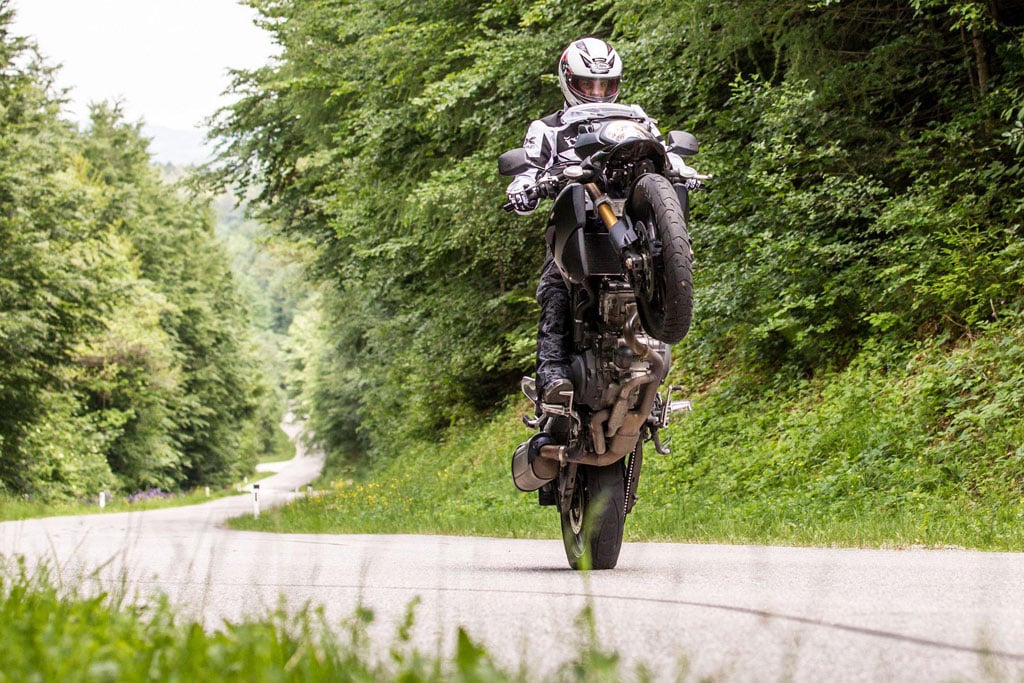 New V-Strom Unleashed burnout