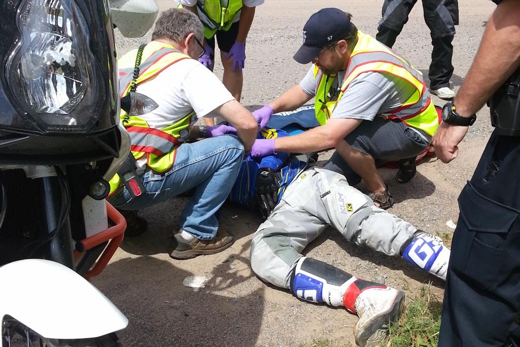 First Aid Assistance to Rider