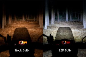 LED headlight bulbs brightness comparison