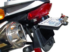 Secret stash box license plate storage