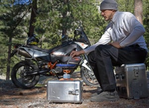 motorcycle panniers cooking