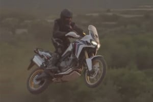 The New Africa Twin ridden off-road