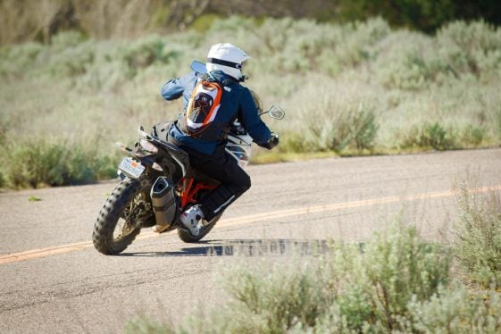 KTM 1090 Adventure R Test - Cornering on pavement