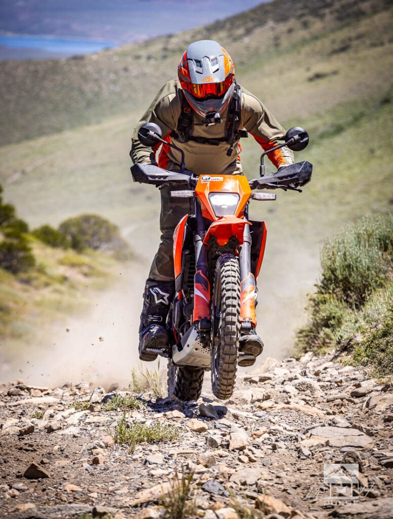 2025 KTM 390 Enduro R technical terrain