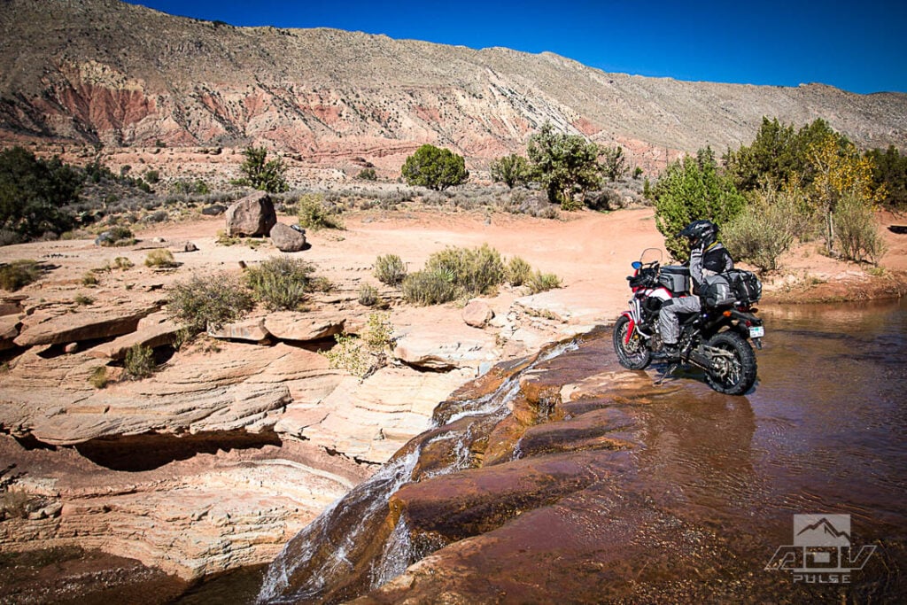 Riding to Toquerville Falls Utah