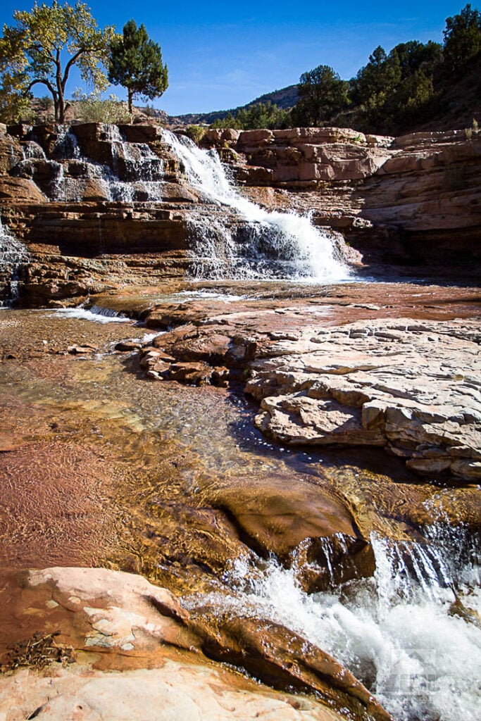 Riding to Toquerville Falls Utah