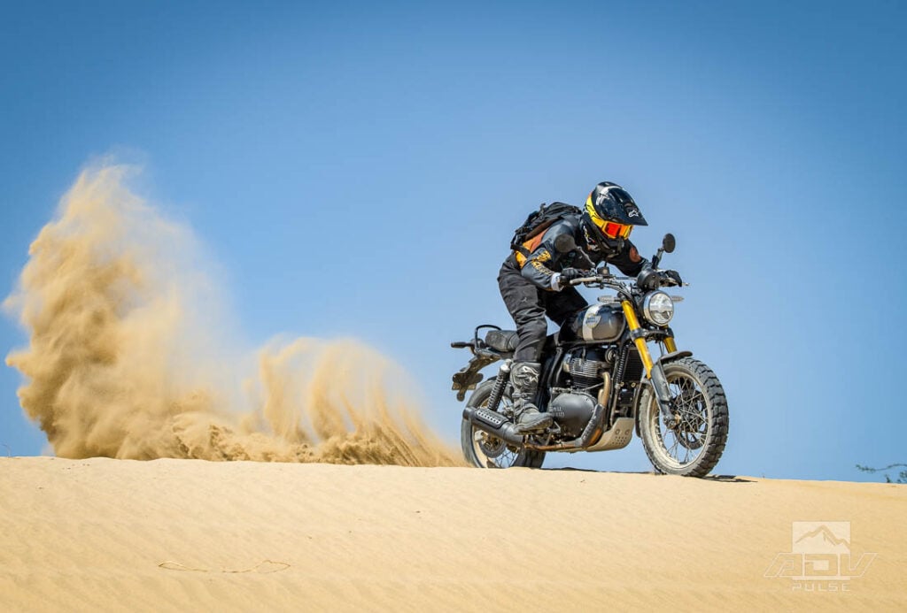 Riding Dunes on the Royal Enfield Bear  650
