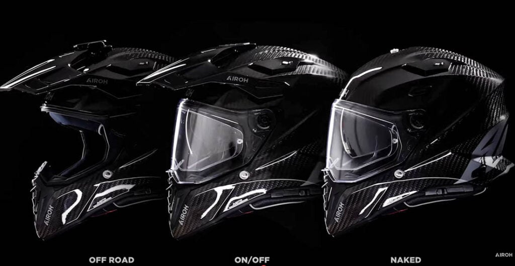 Airoh Commander 2 Adventure Helmet Change configurations