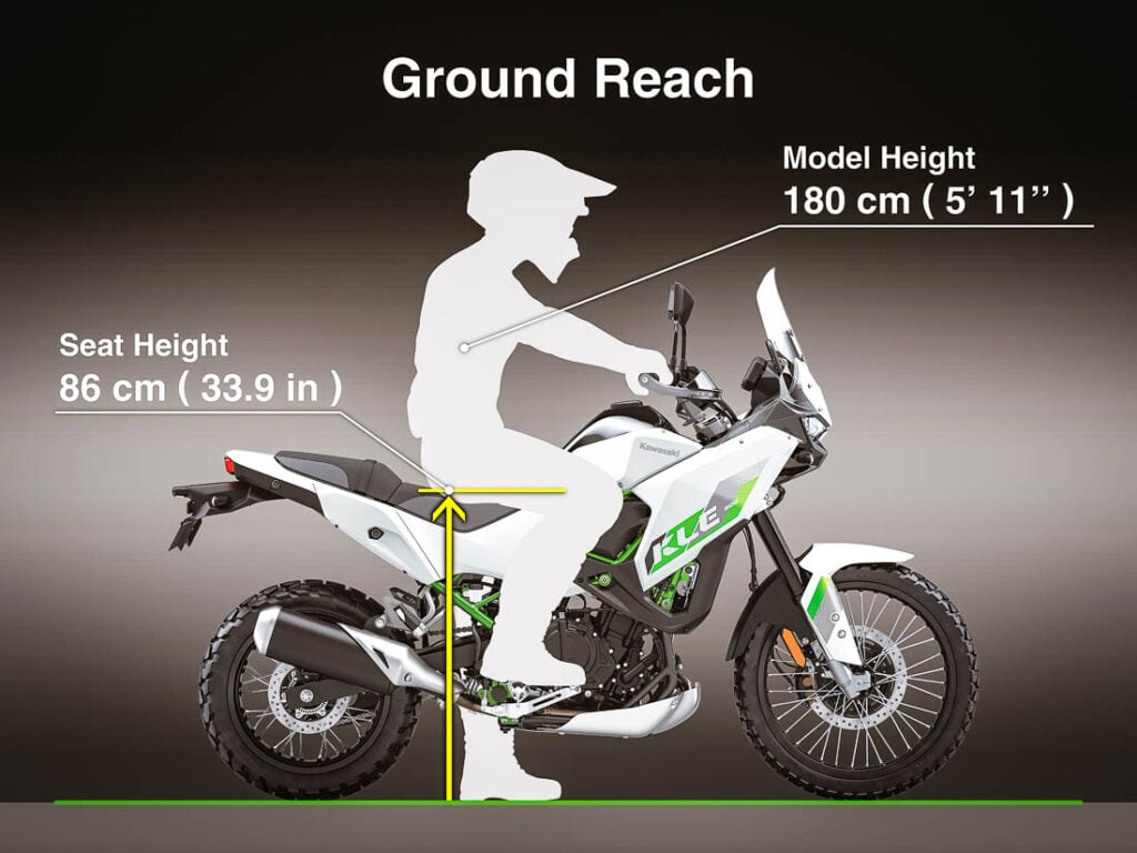 2026 Kawasaki KLE500 adventure motorcycle specs