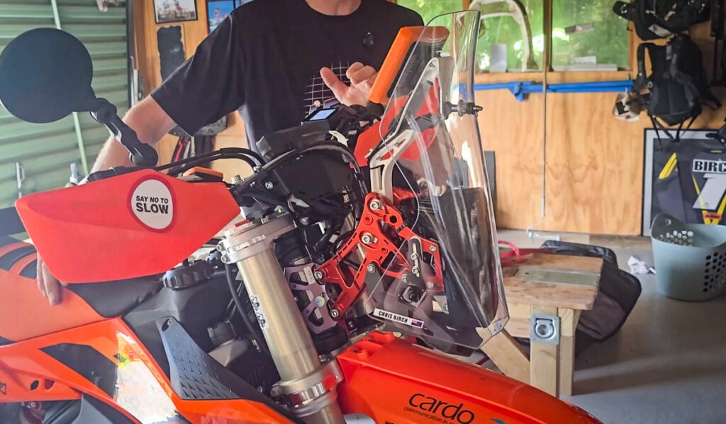 The ultimate KTM 500 EXC F Adventure motorcycle build by Chris Birch