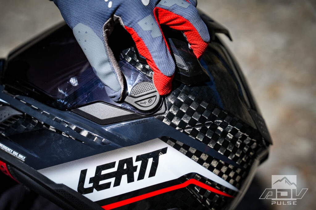 Leatt ADV Helmet face sheild quick release