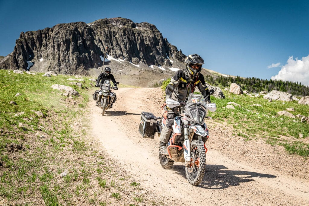 Adventure motorcycles Montana Route