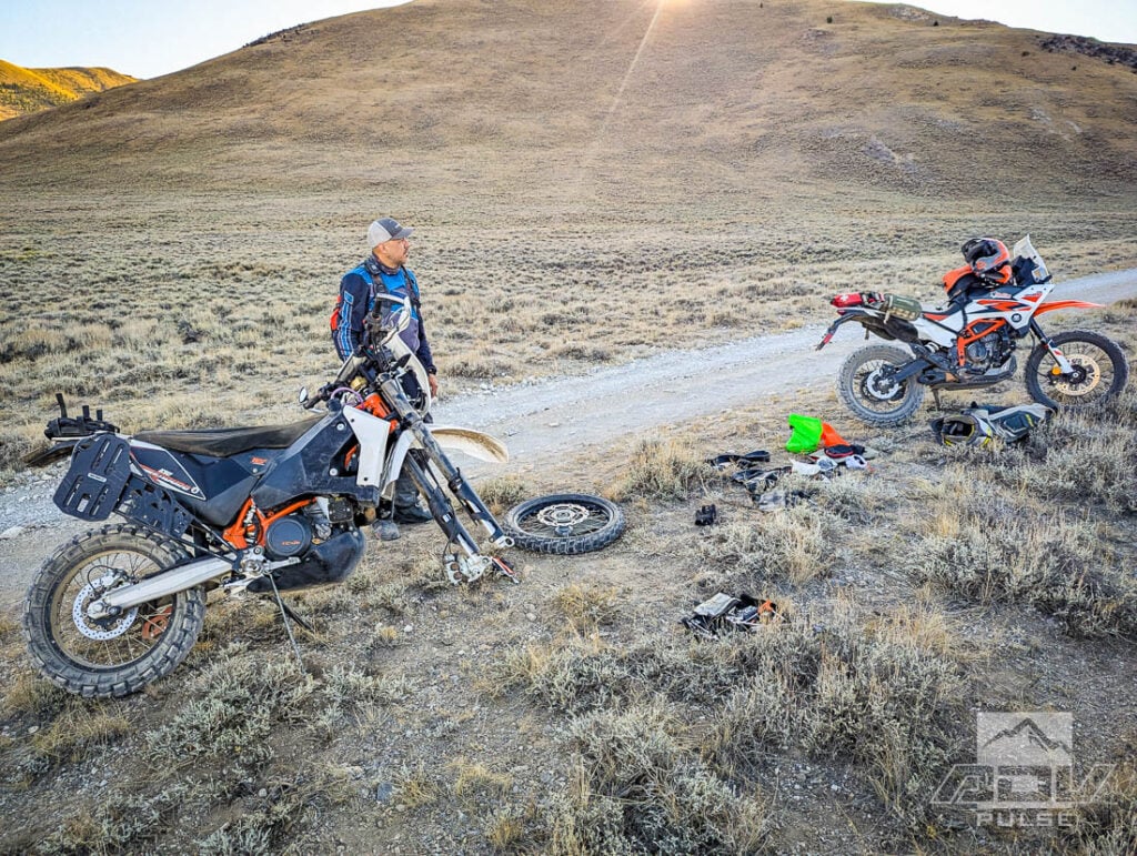Sawtooth Mountains Idaho Flat Tire