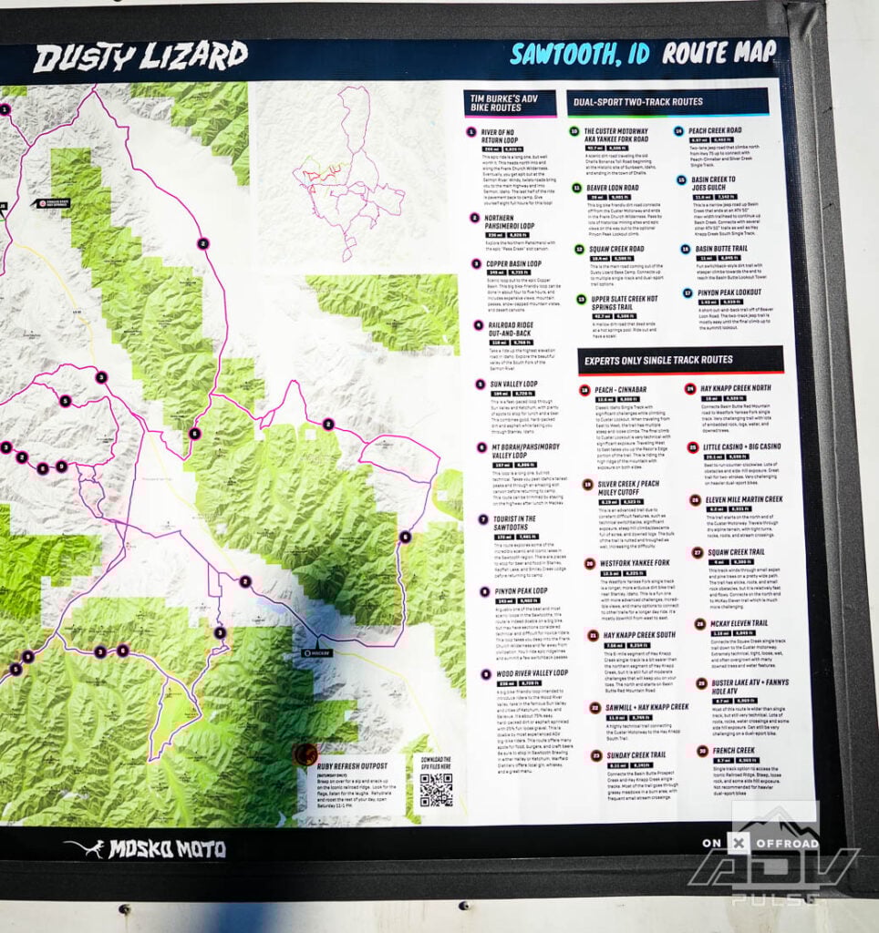 Mosko Moto Dusty Lizard Sawtooth Mountains Idaho
