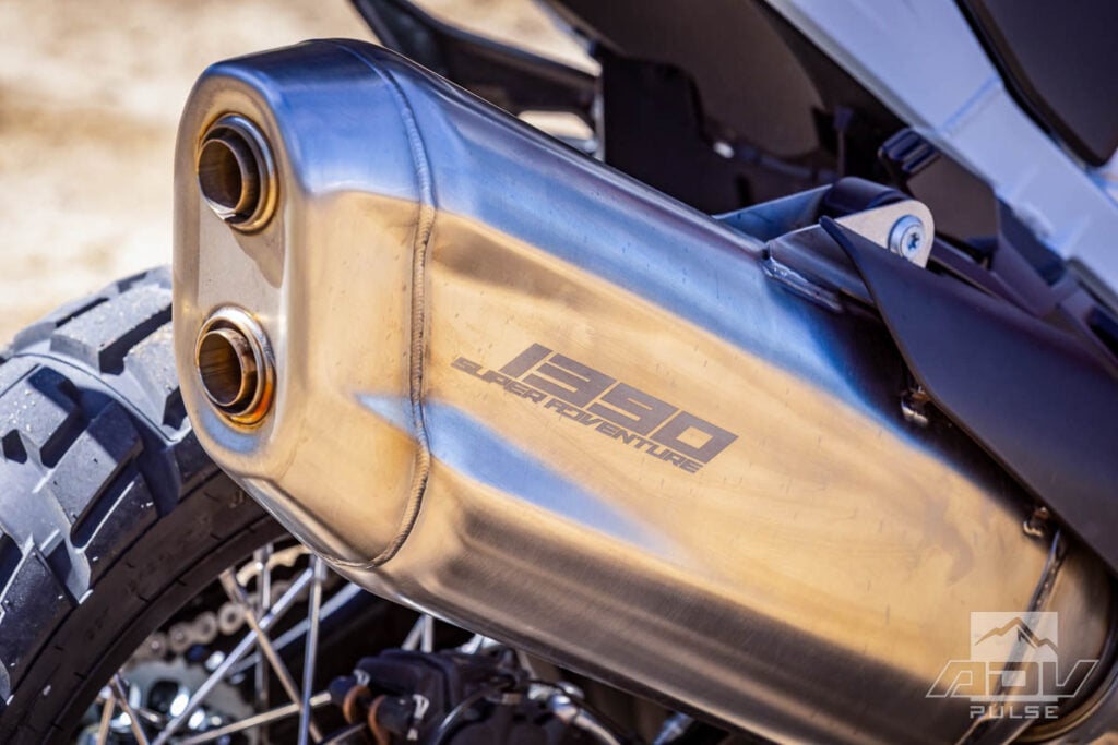 2026 KTM 1390 Super Adventure R exhaust