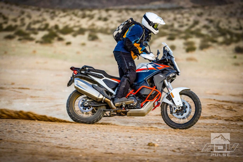 KTM 1390 Super Adventure R testing off-road