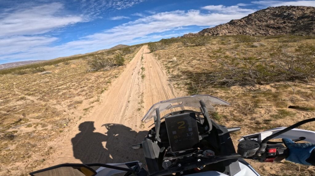 KTM 1390 Super Adventure R riding in sand