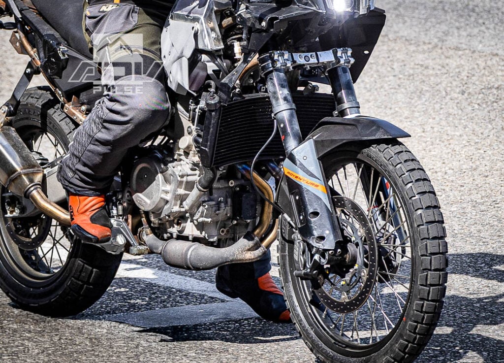 KTM 490 adventure motorcycle spied