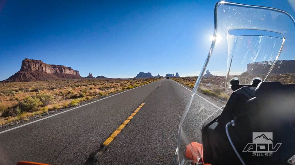 KTM 390 Adventure R exploring Monument Valley