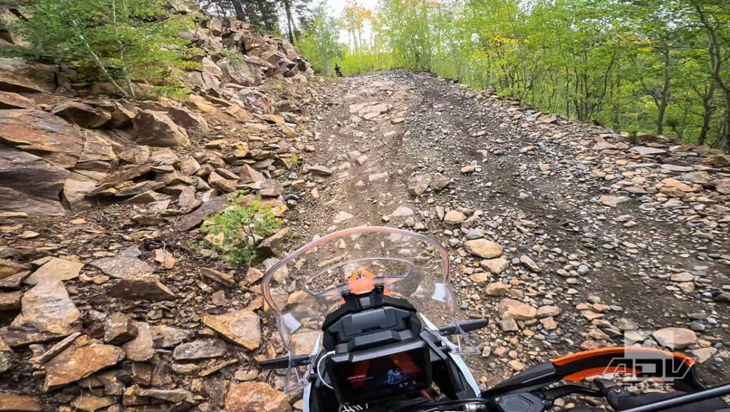 KTM 390 Adventure R on the trail