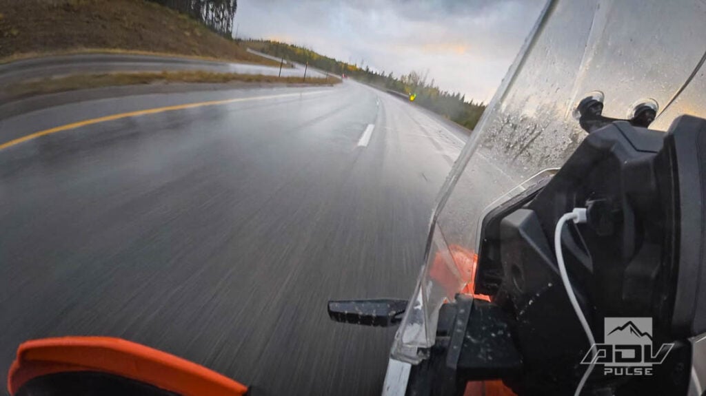 KTM 390 Adventure R at Riding in the Rain