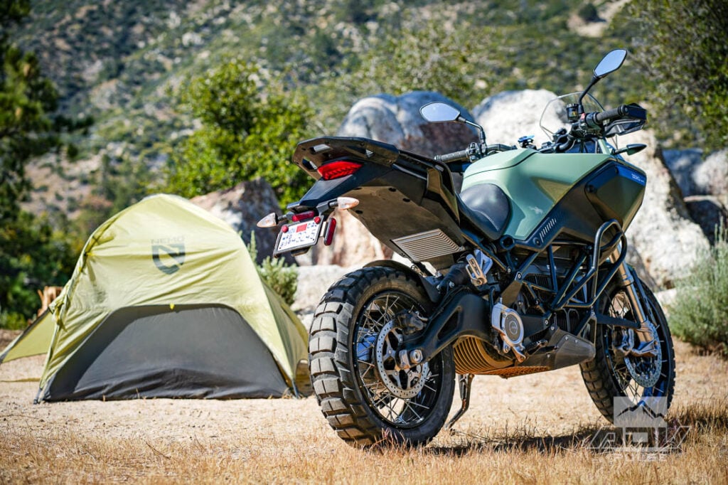 Zero DSR/X ADV Bike Camping