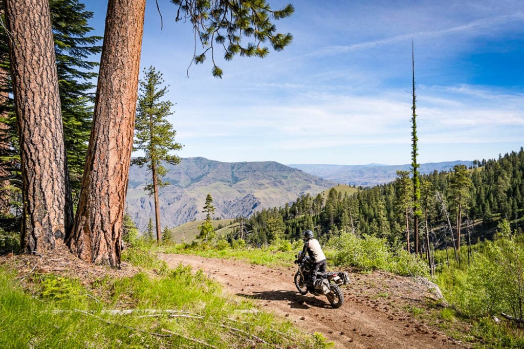 BDR-X Hells Canyon adventure motorcycle route in Idaho and Oregon