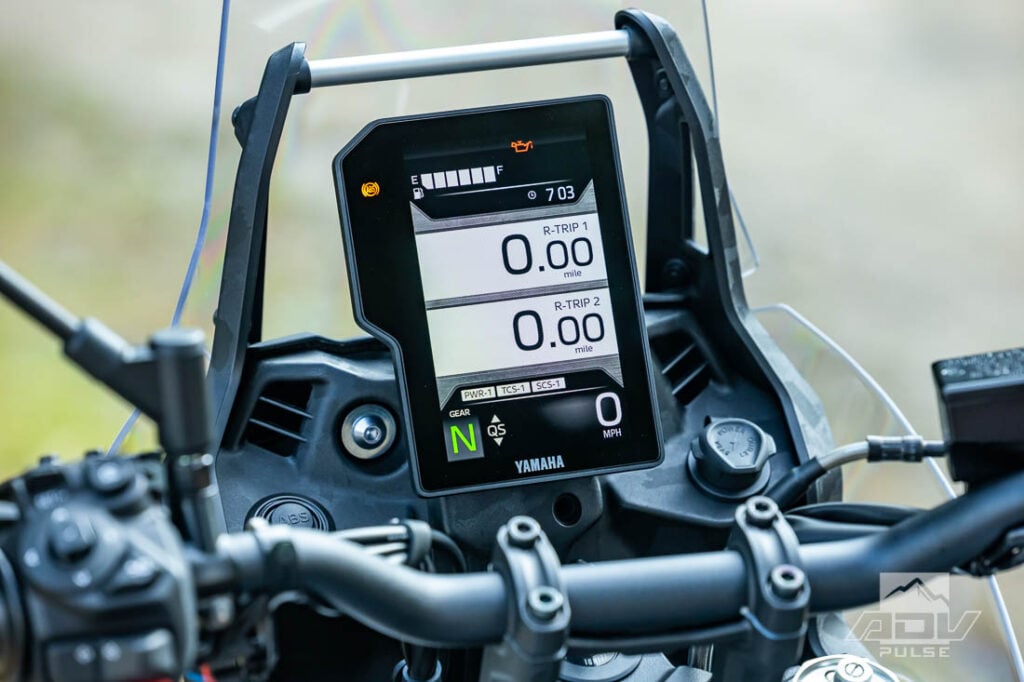 Yamaha Tenere 700 World Raid display
