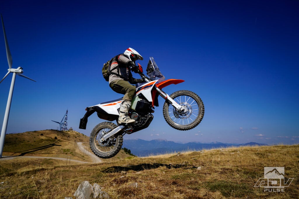 KTM 690 Rally Sending It.