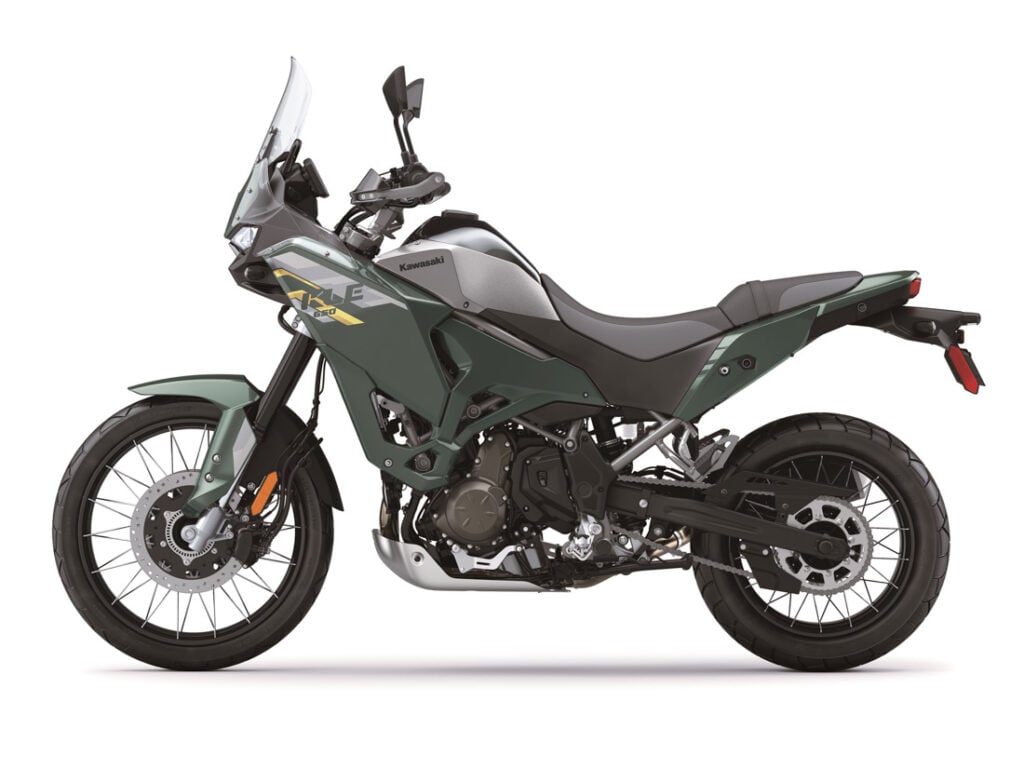 More powerful Kawasaki KLE 650 adventure motorcycle