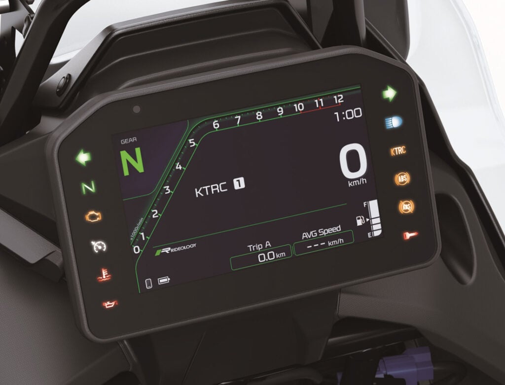 More powerful Kawasaki KLE 650 adventure motorcycle