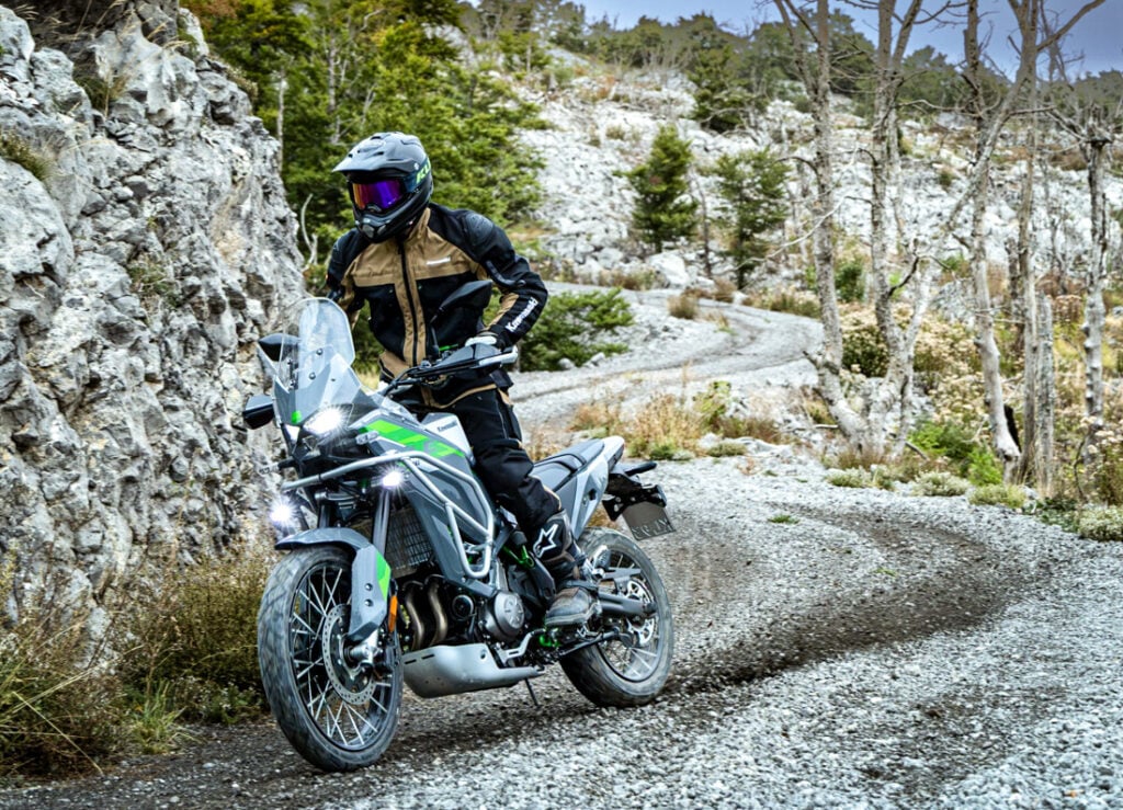 More powerful Kawasaki KLE 650 adventure motorcycle