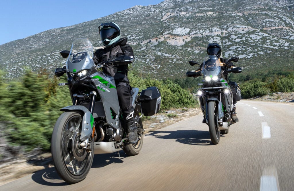 More powerful Kawasaki KLE 650 adventure motorcycle